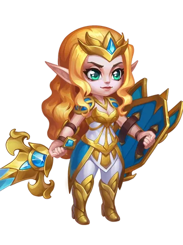 Aurora character render — Hero Wars