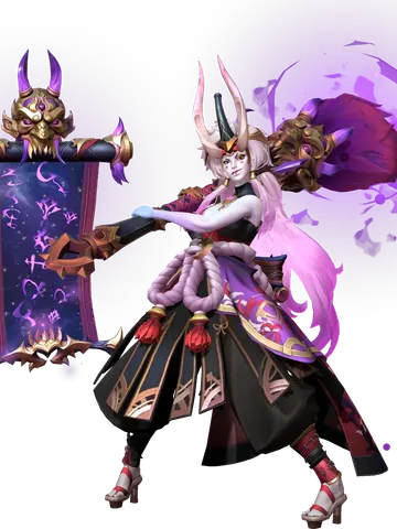 Akrila the Oathpainter character render — Invokers: Titan Legacy