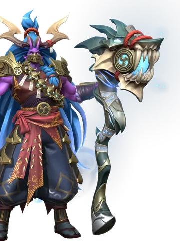 Azuma Thunderclap character render — Invokers: Titan Legacy