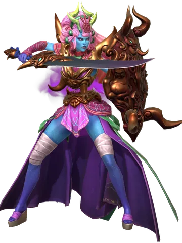 Ganbuku of the Mask character render — Invokers: Titan Legacy