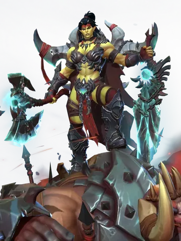 Kryxa the Giantfeller character render — Invokers: Titan Legacy
