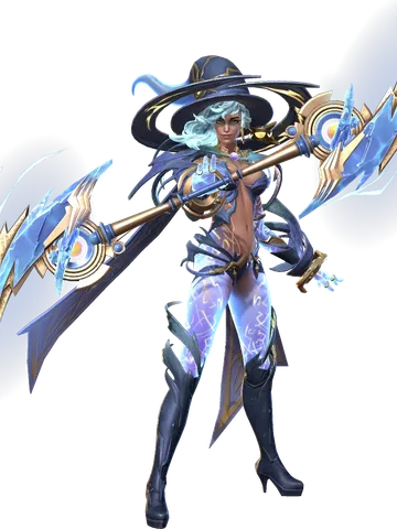 Lektrine the Storm Witch character render — Invokers: Titan Legacy