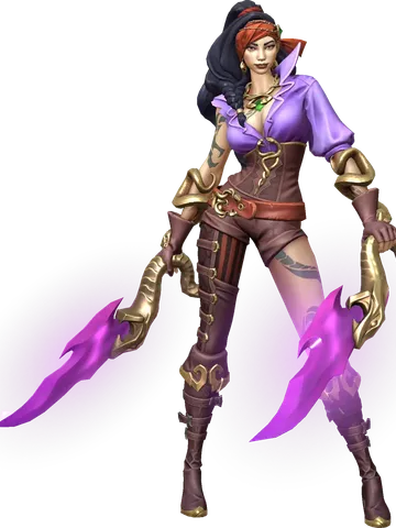 Nioko Glassfang character render — Invokers: Titan Legacy