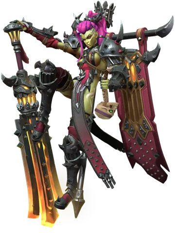 Pyla the Fumebanner character render — Invokers: Titan Legacy