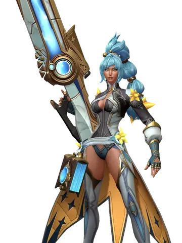 Railbolt Sarienne character render — Invokers: Titan Legacy