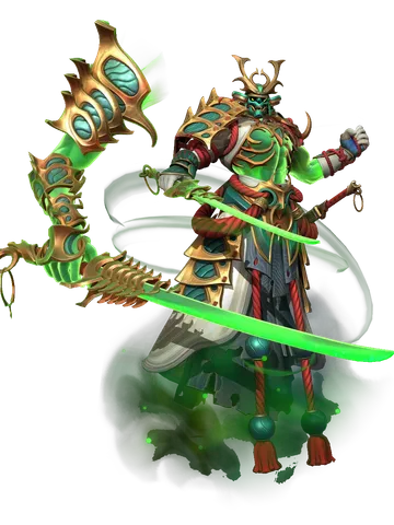Realm Wanderer Sakamoji character render — Invokers: Titan Legacy