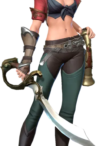 Red Mellia character render — Invokers: Titan Legacy
