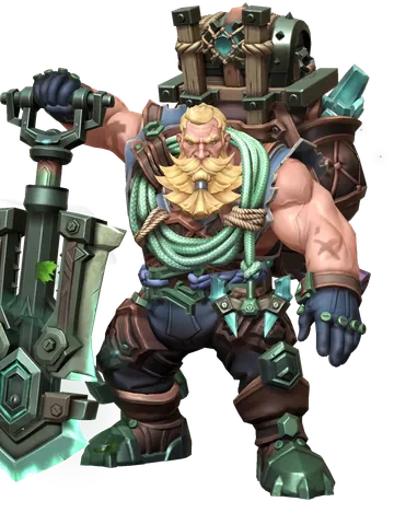 Roddin the Spelunker character render — Invokers: Titan Legacy