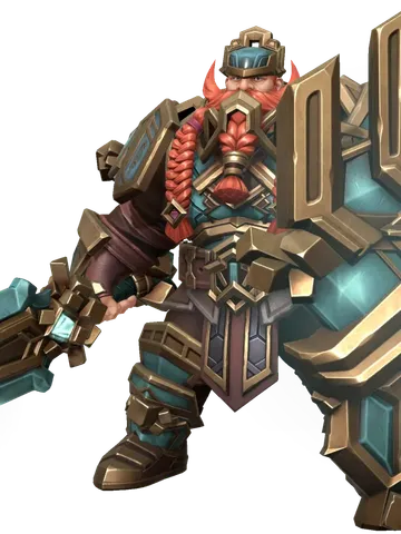 Runeshield Brotten character render — Invokers: Titan Legacy