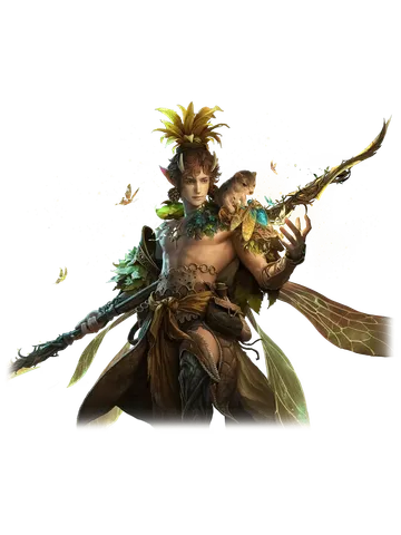 Yfeir character render — Dragonheir: Silent Gods